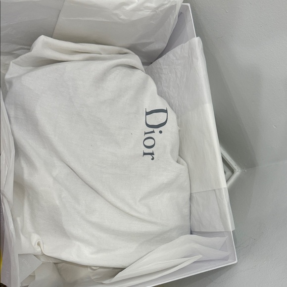 Christian Dior Saddle Bag Medium Nude Grained Leather – NEW Never Used Authentic - Picture 11 of 11